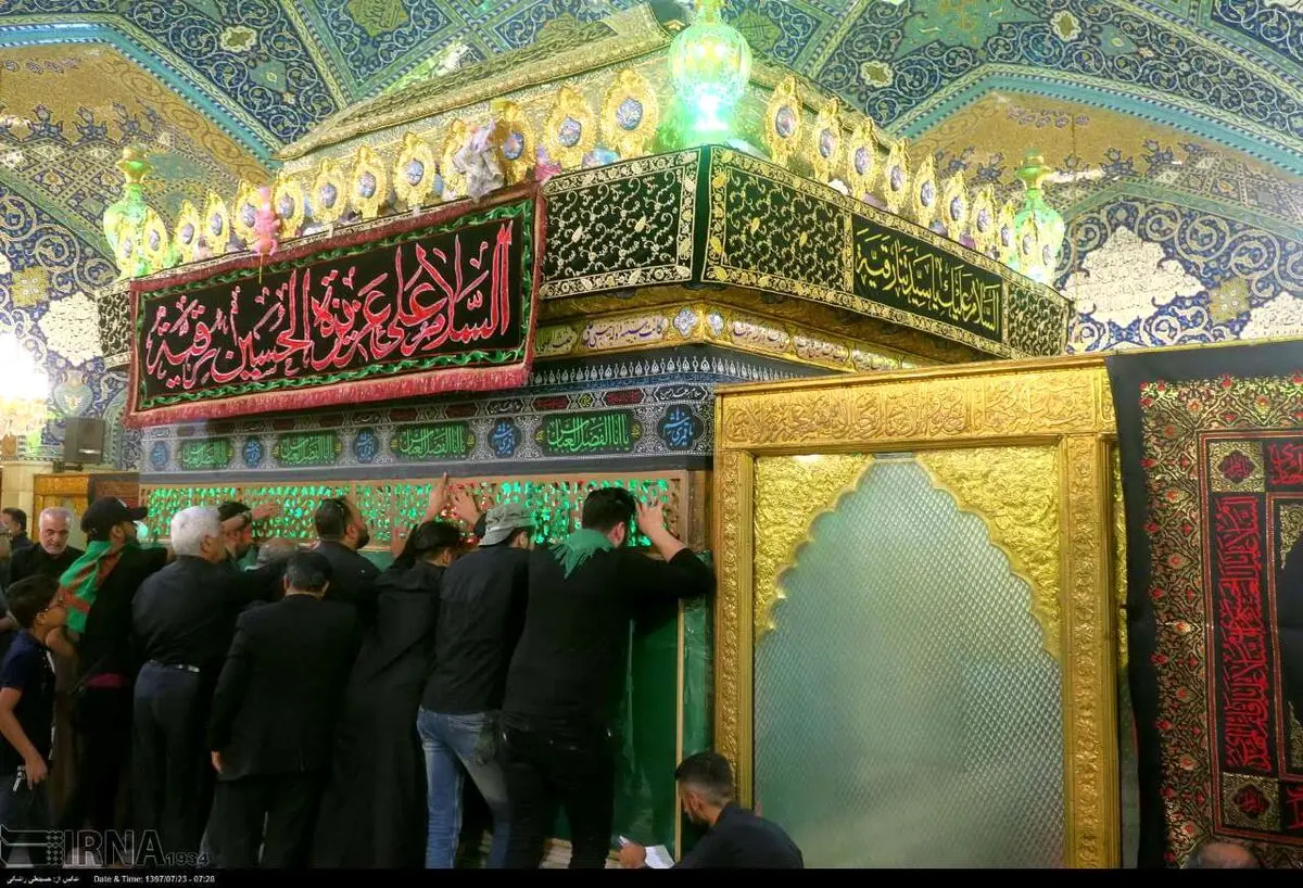 عزاداری شیعیان حسینی برای شهادت حضرت رقیه (س)+تصاویر