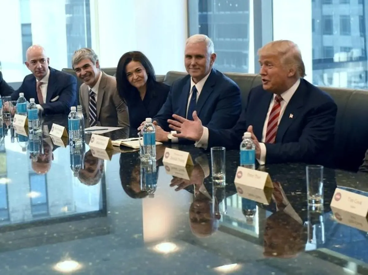 نشست ترامپ با غول‌های تکنولوژی و منتقدانش