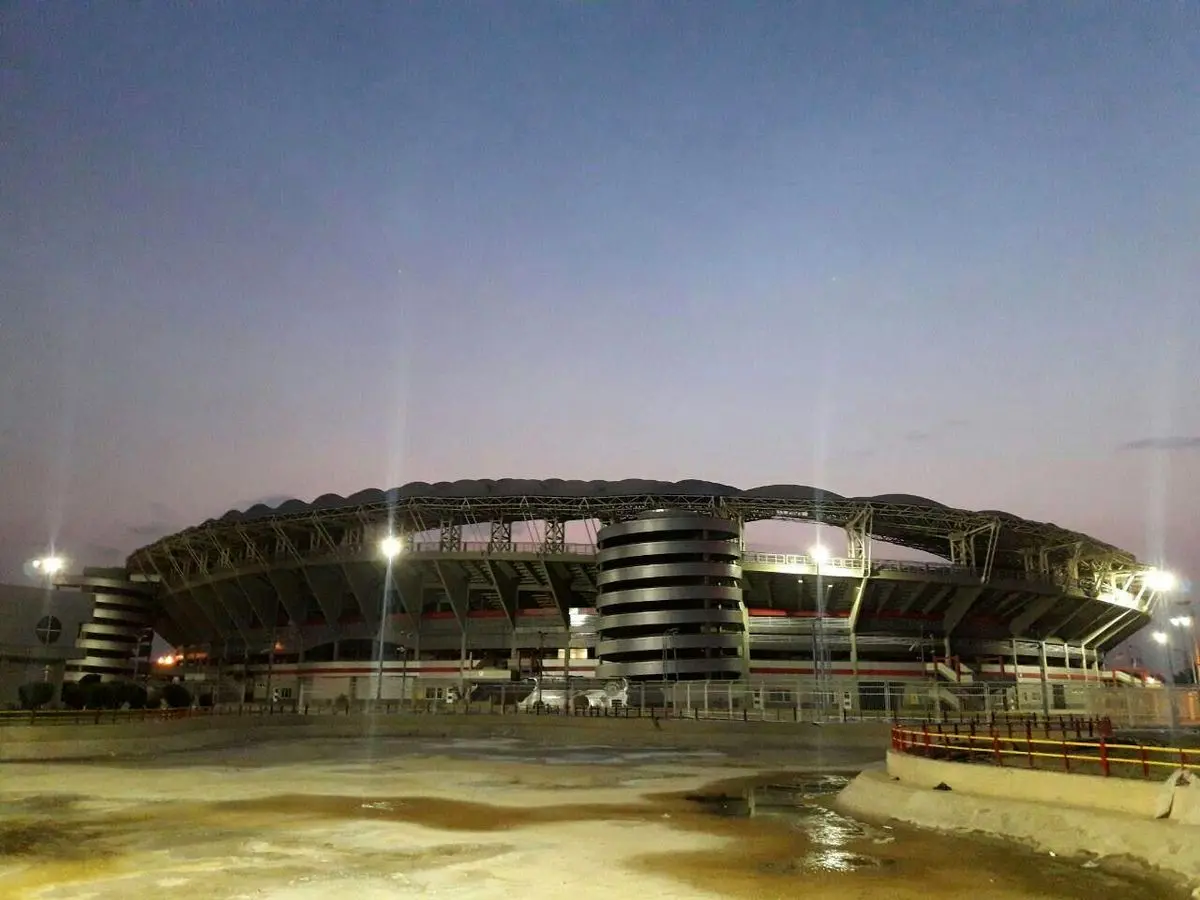 کادری زیبا از ورزشگاه اختصاصی باشگاه فولاد خوزستان+تصویر