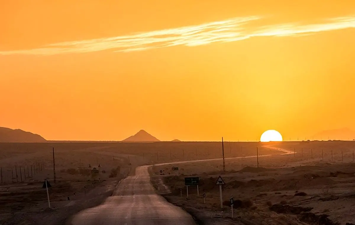 غروب کویر طبس را اینجا ببینید + تصویر