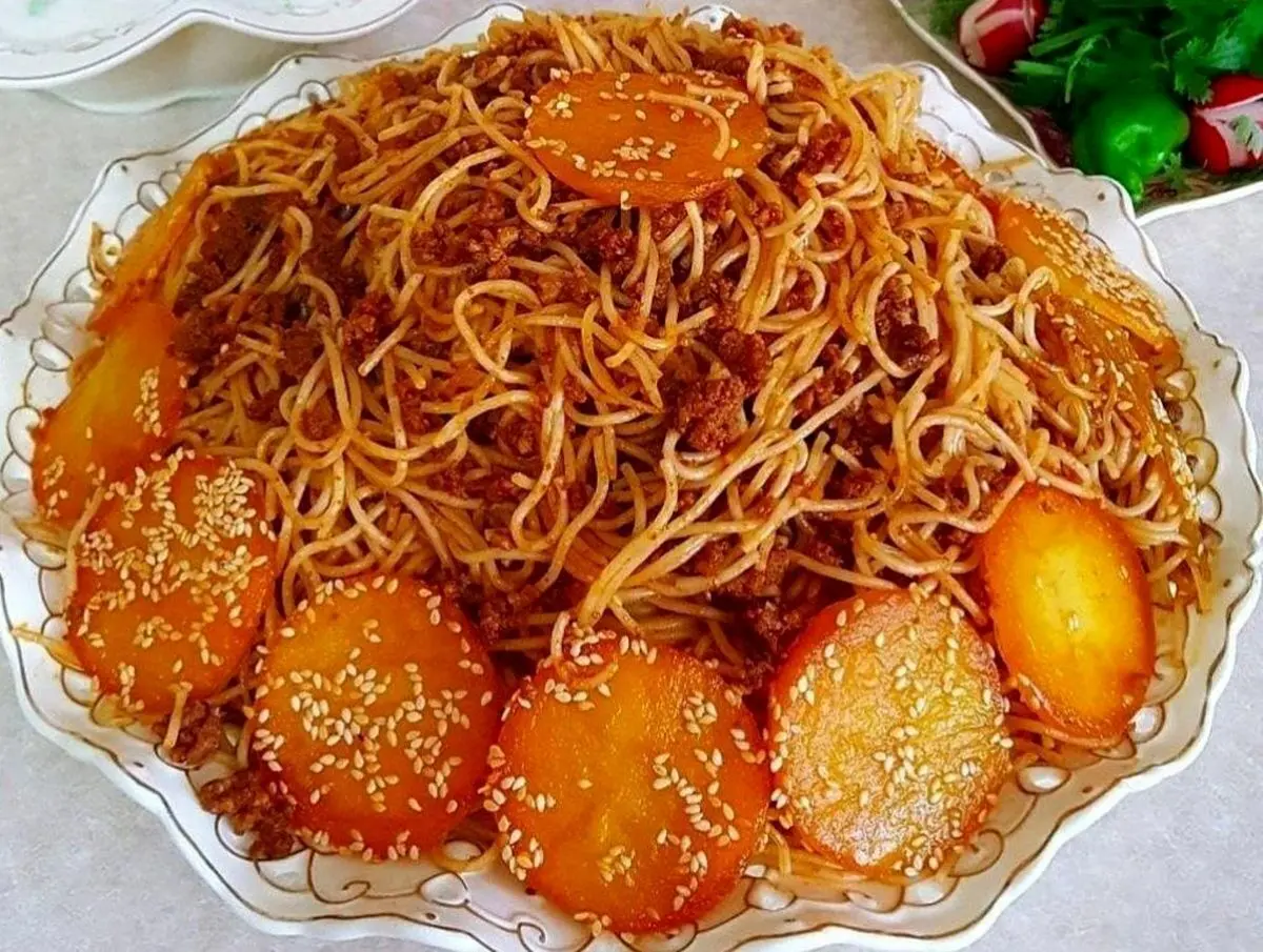 آموزش صفر تا صد پخت ماکارونی دمی خوشمزه و مجلسی با ته دیگ سیب زمینی