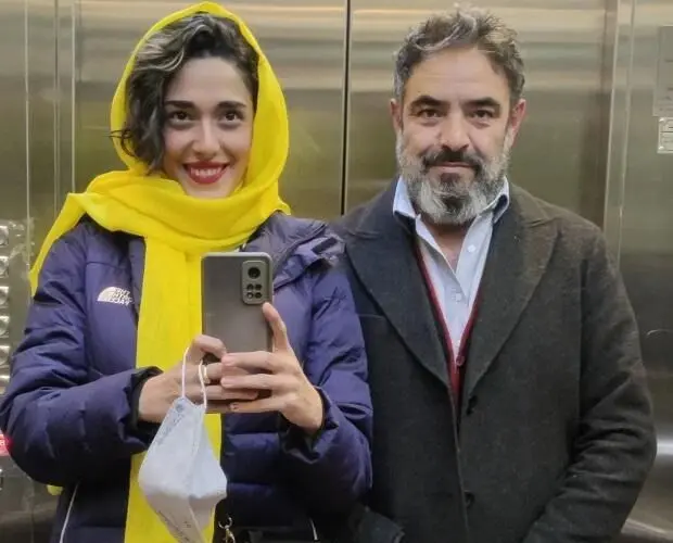 عکس فوق عاشقانه حسن معجونی با زن فوق جوانش !|شاگرد کلاسم بود عاشقش شدم !
