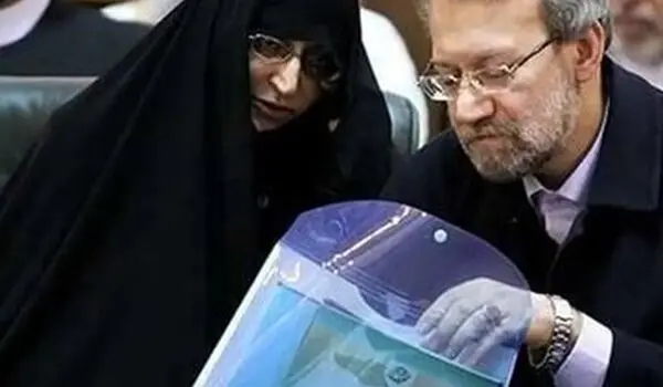 خانم فریده مطهری: شهید لاریجانی با اینکه در قضیه برخورد با احمدی نژاد مورد تشویق علما و دانشگاهیان قرار گرفت، ناراحت بود