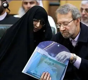 خانم فریده مطهری: شهید لاریجانی با اینکه در قضیه برخورد با احمدی نژاد مورد تشویق علما و دانشگاهیان قرار گرفت، ناراحت بود