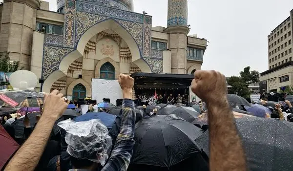 گزارش تصویری اجتماع بزرگ «آغاز نصرالله» در میدان فلسطین امروز ۷ مهر ۱۴۰۳