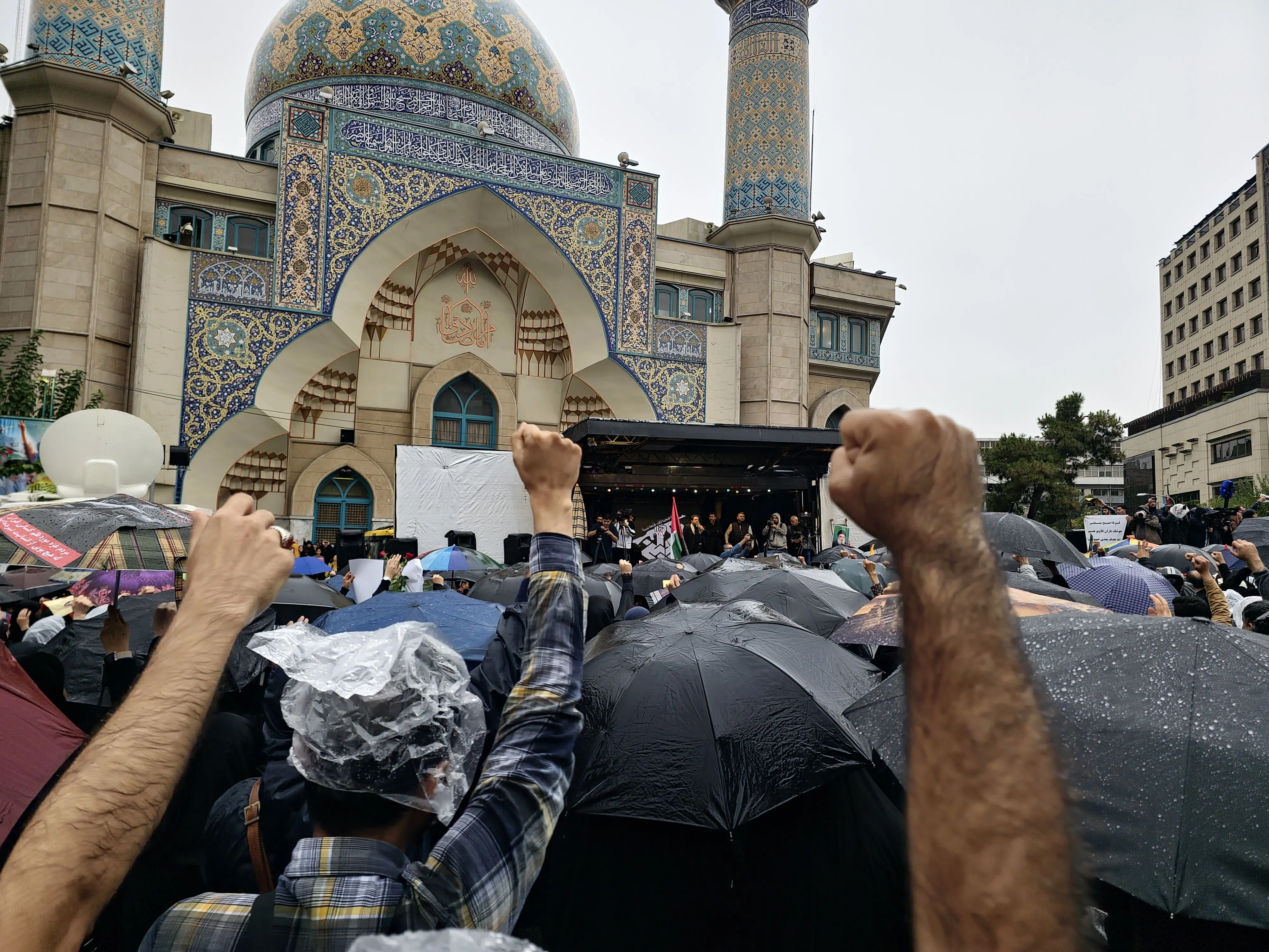 گزارش تصویری اجتماع بزرگ «آغاز نصرالله» در میدان فلسطین امروز ۷ مهر ۱۴۰۳