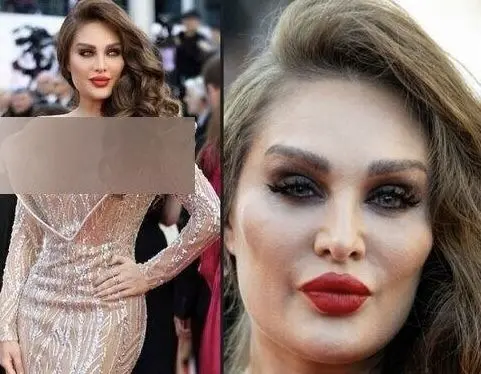 چهره واقعی «طلا گلزار»، مدل ایرانی، در کن همه را ترساند! 