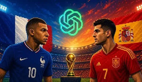 پیش بینی هوش مصنوعی ChatGPT از نتیجه بازی فرانسه و اسپانیا در جام جهانی ۲۰۲۶