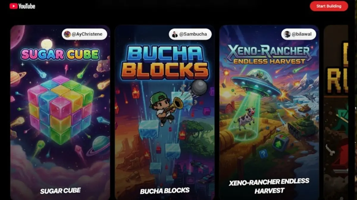 یوتیوب امکان ساخت بازی‌های قابل اجرا را برای سازندگان محتوا فراهم کرد
